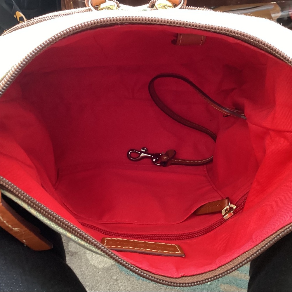 Dooney & Bourke Signature Double Pocket Hobo Bag w/Matching Coin Purse - Picture 6 of 8